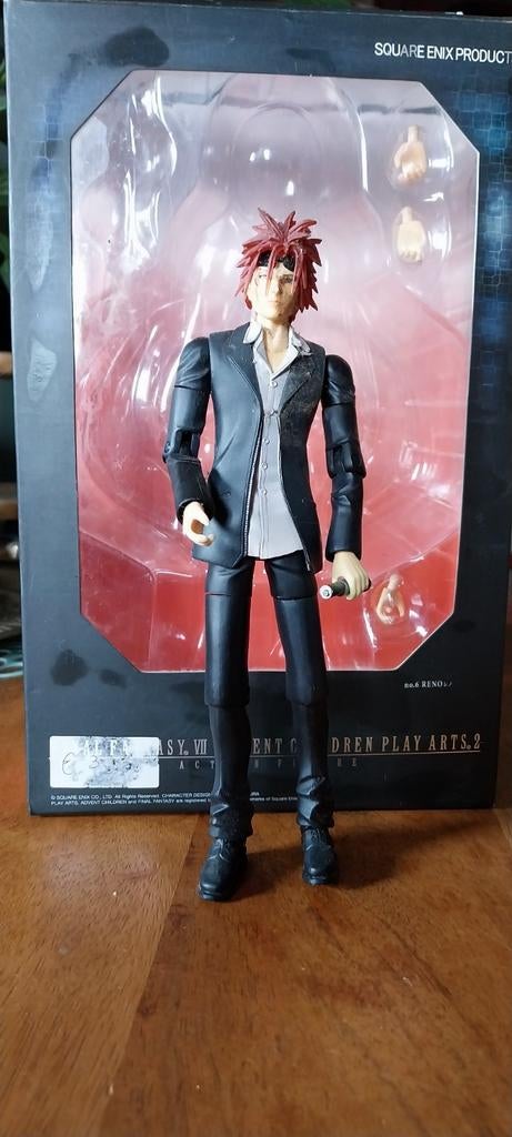 Final Fantasy VII Advent Children Play Arts 2 Reno Figuur, Ophalen of Verzenden