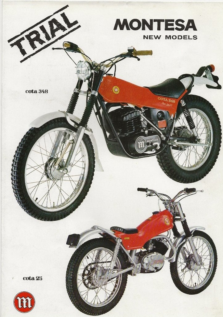 Montesa trial new models folder (Mont), Motoren, Handleidingen en Instructieboekjes, Overige merken, Verzenden