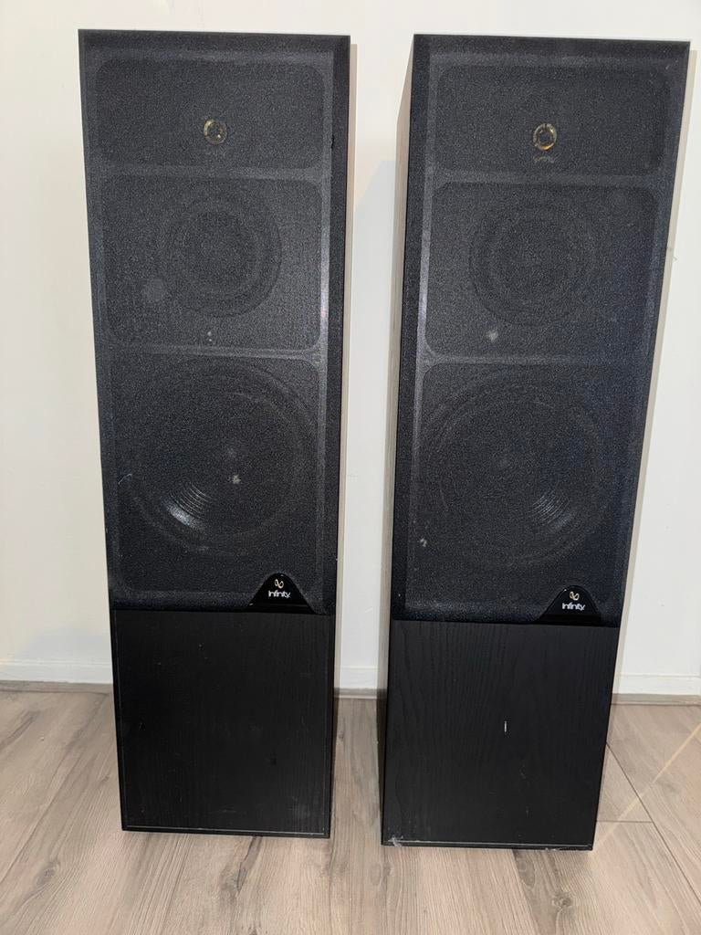 Infinity Reference 51 mk II Drie-Weg Luidsprekers, Gebruikt, 120 watt of meer, Front, Rear of Stereo speakers, Ophalen