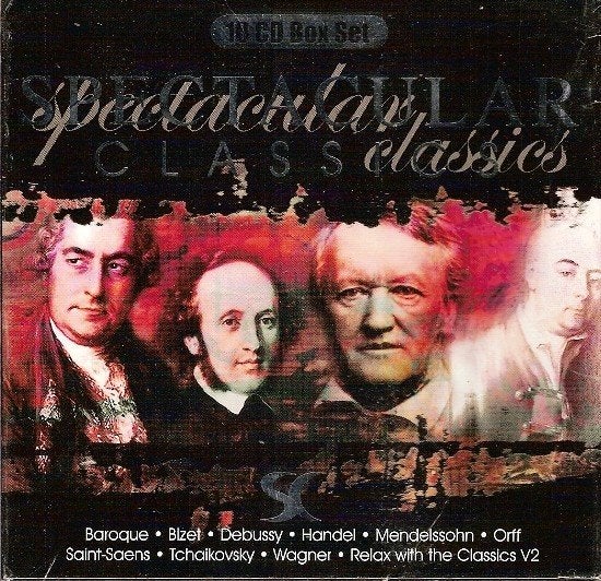 10 CD BOX - SPECTACULAR CLASSICS (SET 2)., Overige typen, Ophalen of Verzenden, Zo goed als nieuw, Classicisme