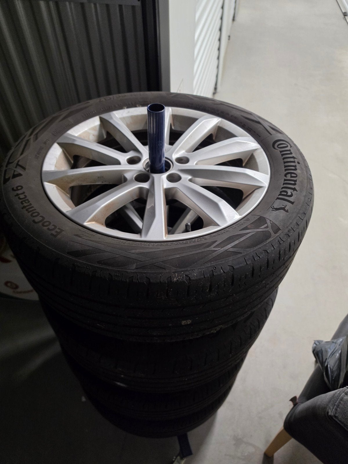 Velgen R17 met Continental EcoContact 6 banden, Ophalen, Banden en Velgen, 17 inch, Personenwagen
