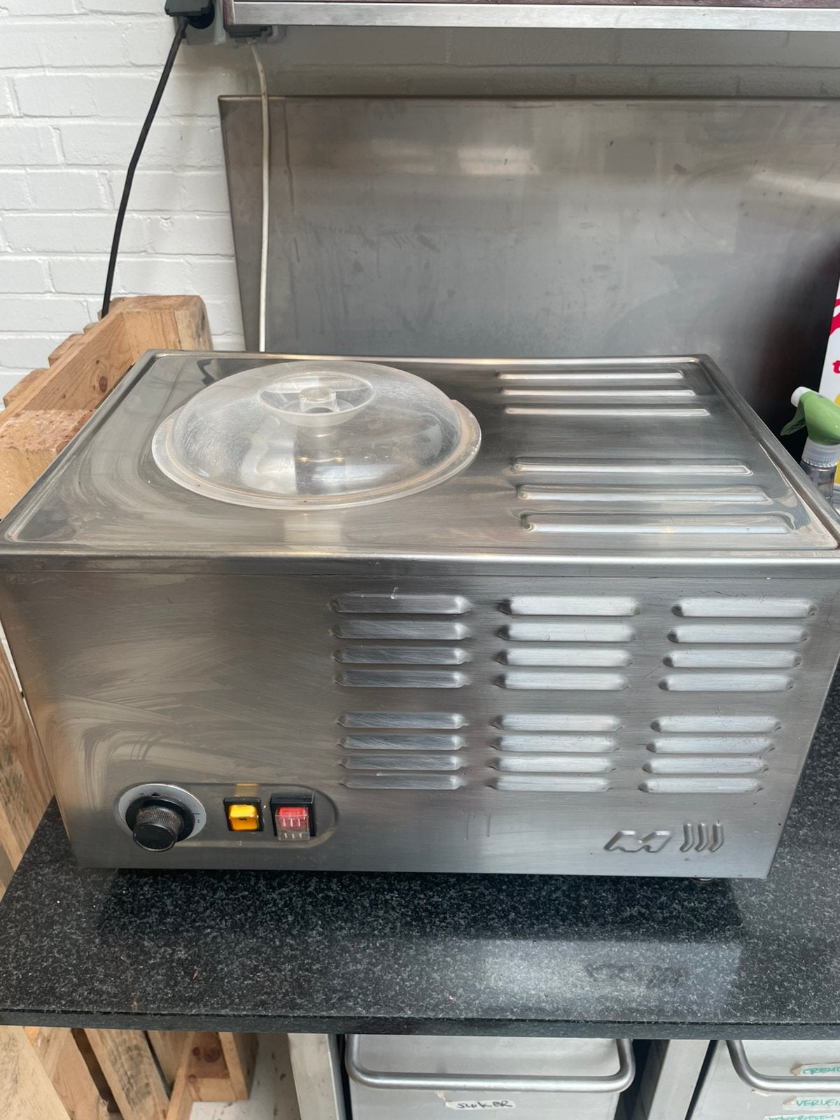 Musso L2 ijsmachine, Ophalen of Verzenden, Gebruikt, Zelfvriezend