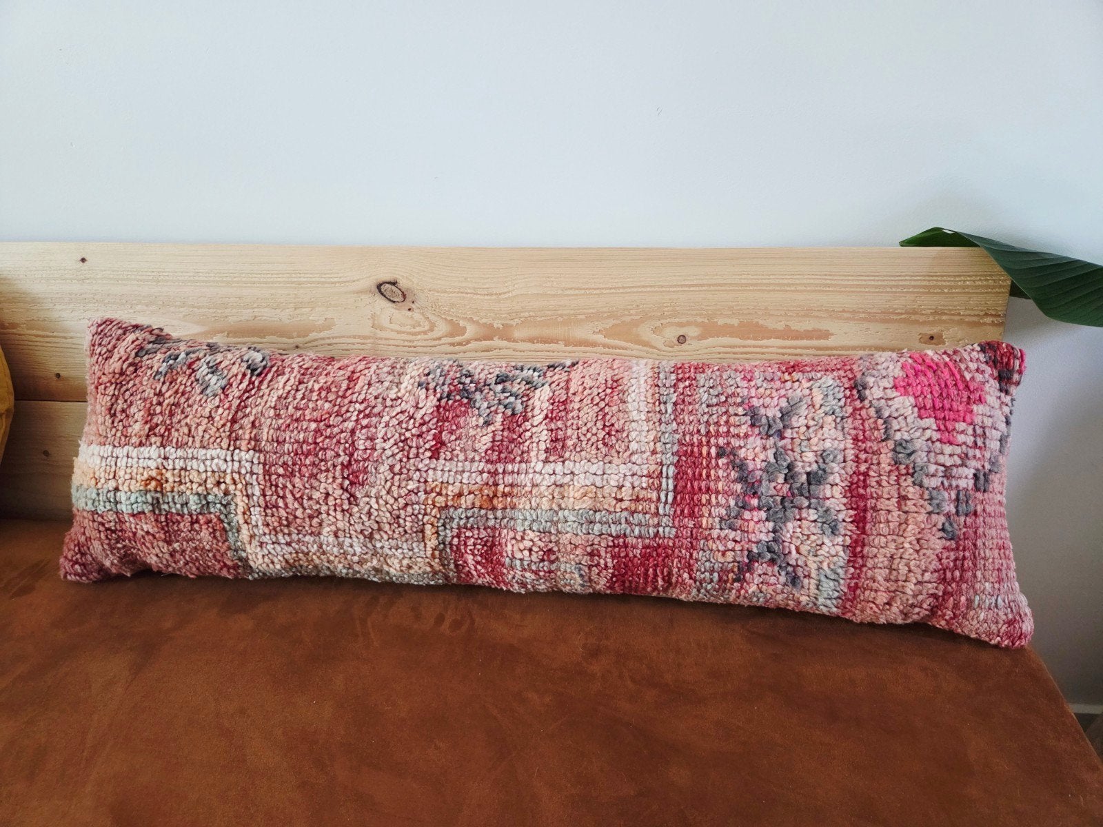 Marokkaanse wollen kussenhoes met binnenkussen 30x100cm, Ophalen, Meerkleurig, Nieuw, Rolkussen