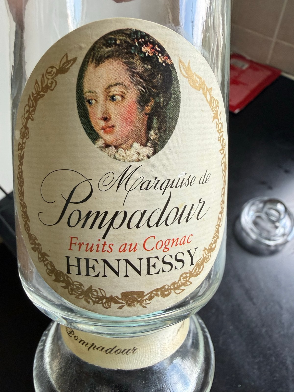 Vintage Hennessy Marquise de Pompadour Fruits au Cognac Fles, Antiek en Kunst, Ophalen of Verzenden