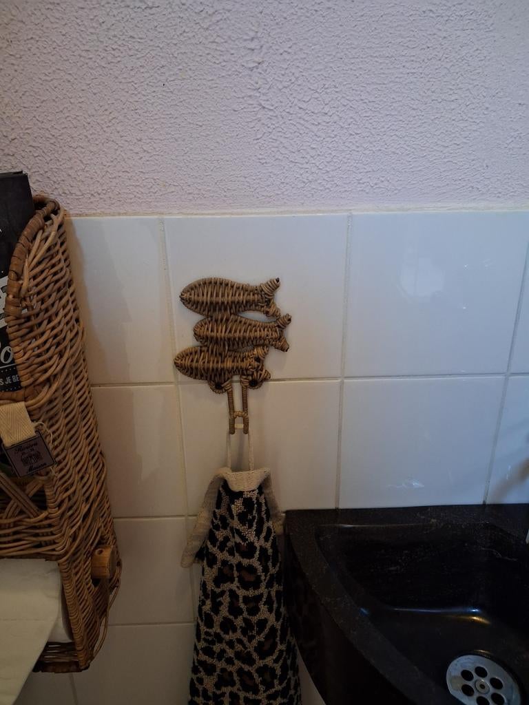 Rattan haak met visjes - Riviera Maison stijl, Ophalen of Verzenden