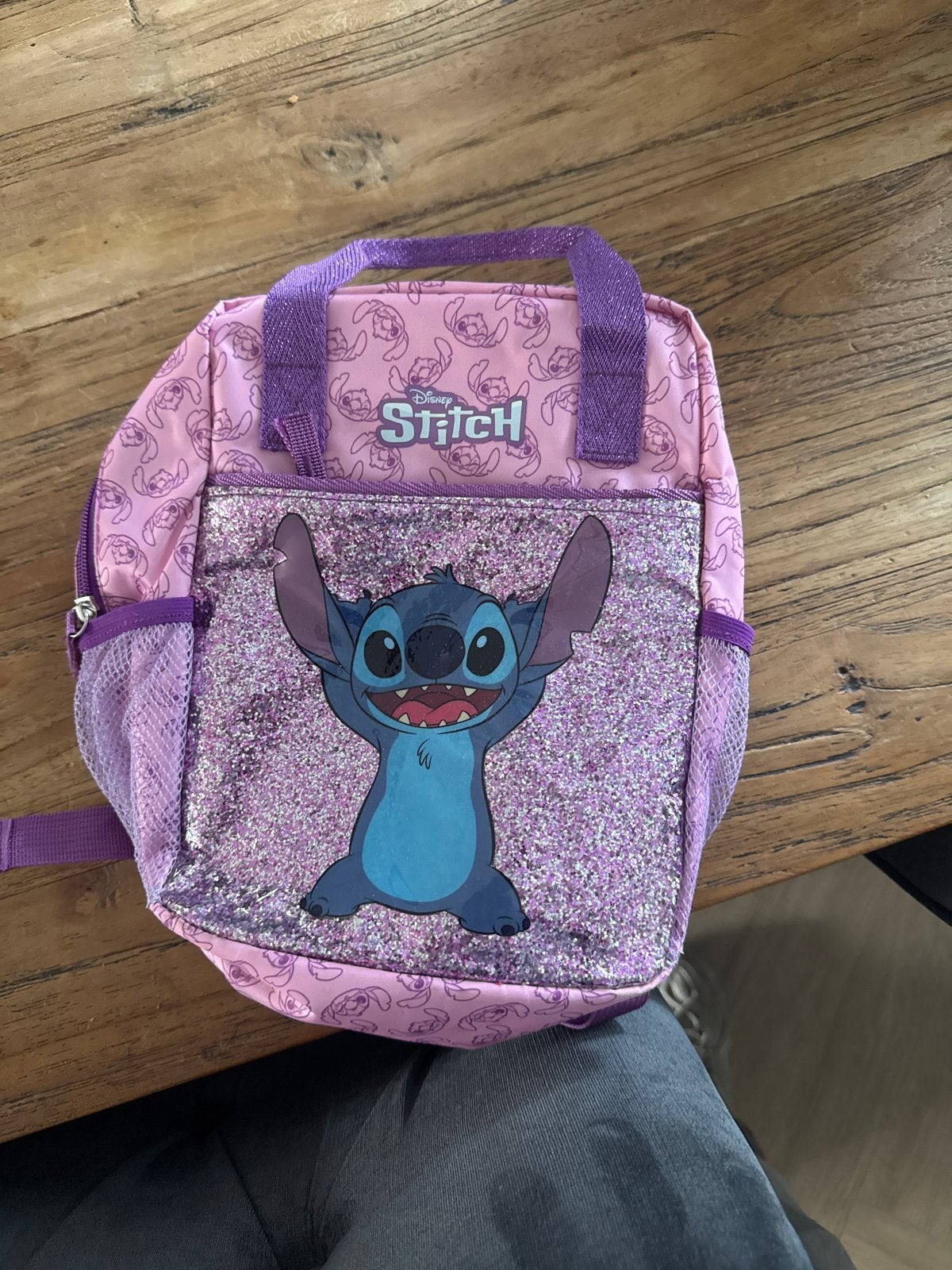 Leuke Stitch Rugzak voor Kinderen - Roze/Paars, Gebruikt, Minder dan 30 cm, Disney of Dora, Ophalen of Verzenden