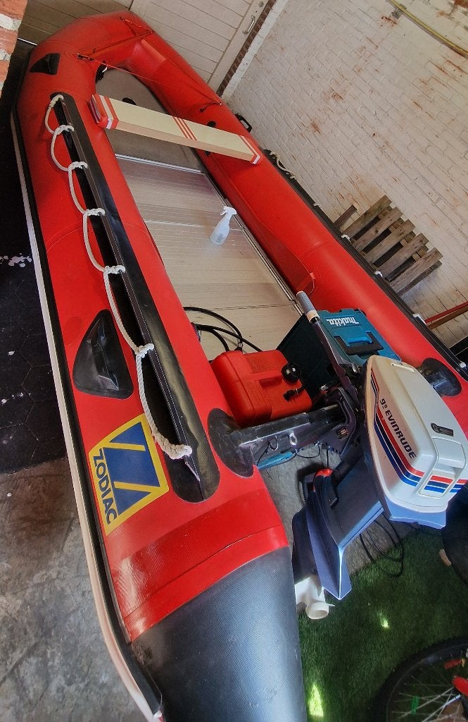 Rubberboot Zodiac futura s Mark 2, Ophalen, Gebruikt