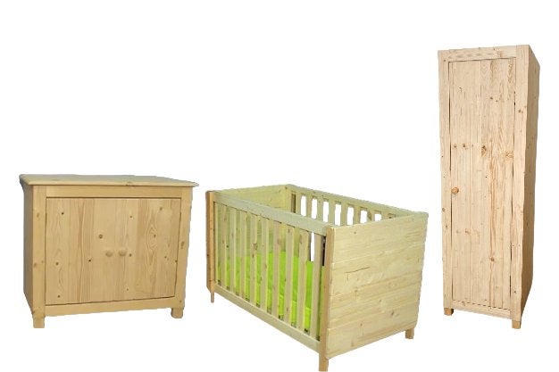 massief houten BABYKAMER Country zelf naar wens te kleuren, Kinderen en Baby's, Kinderkamer | Complete kinderkamers, Ophalen of Verzenden