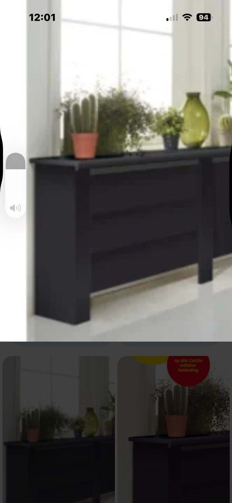 Cando zijpanelen Mix & Match Zwart, Ophalen, Radiator, Minder dan 60 cm, Zo goed als nieuw