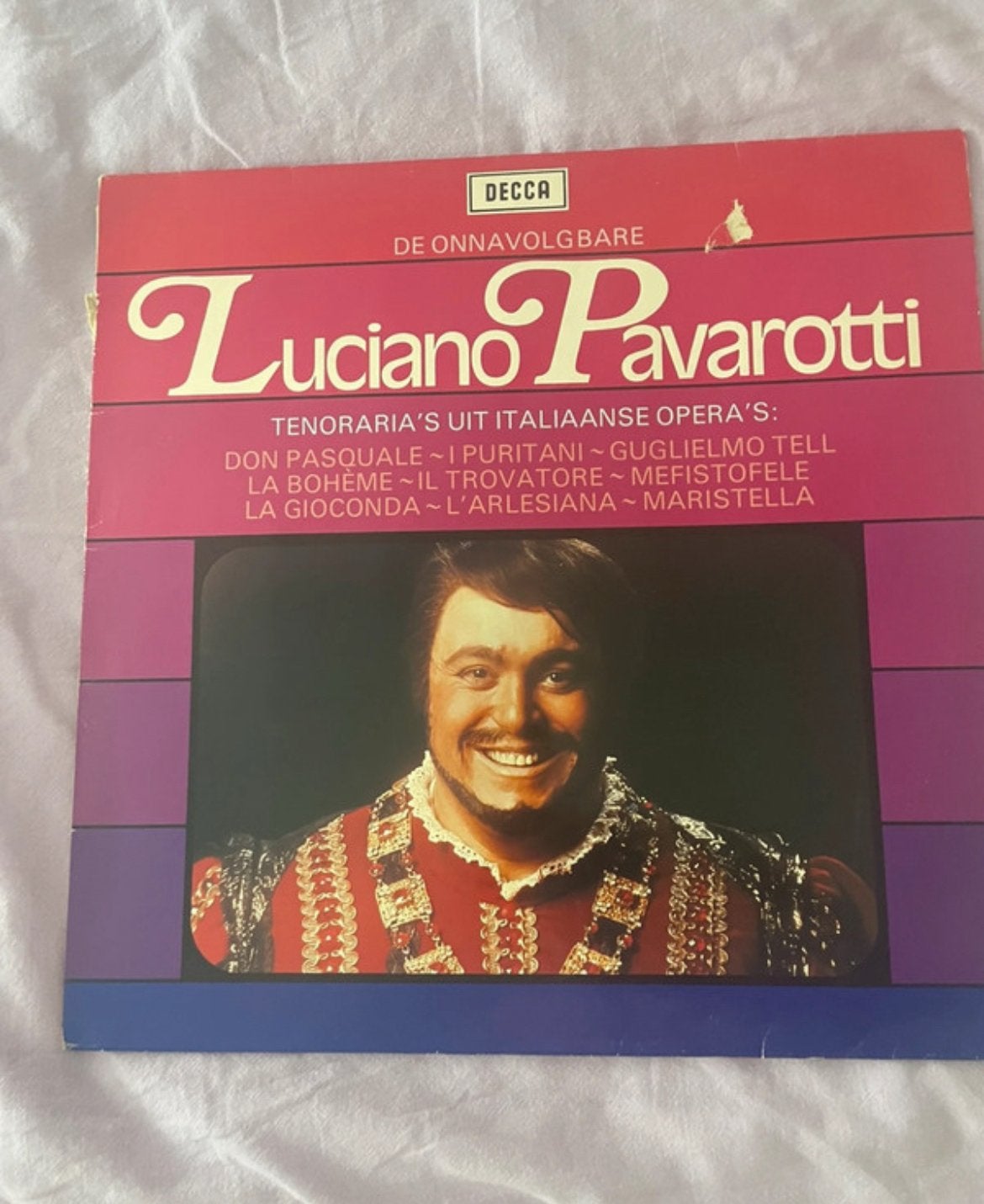 Luciano pavarotti vinylplaat, Ophalen of Verzenden, Zo goed als nieuw, 12 inch