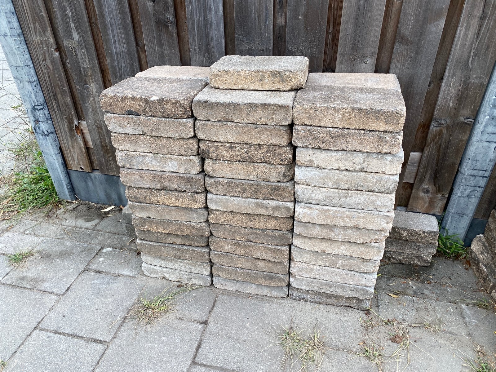 Gratis tuintegels 30x20x6,5 gebruikt, Tuin en Terras, Tegels en Klinkers, Ophalen, Gebruikt, Minder dan 5 m², Beton