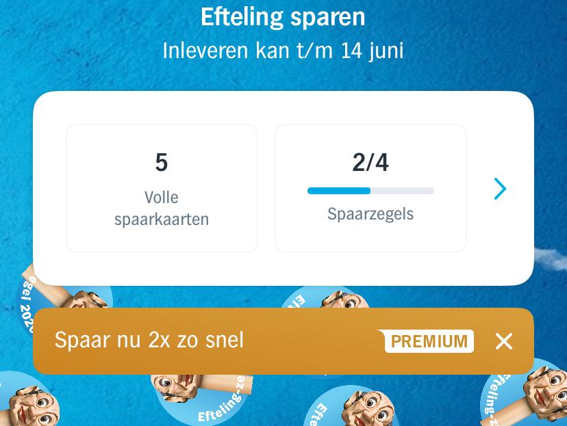 5 Efteling AH spaarkaarten - ruilen tegen Brabantia actie, Ophalen of Verzenden, Nieuw, Overige typen