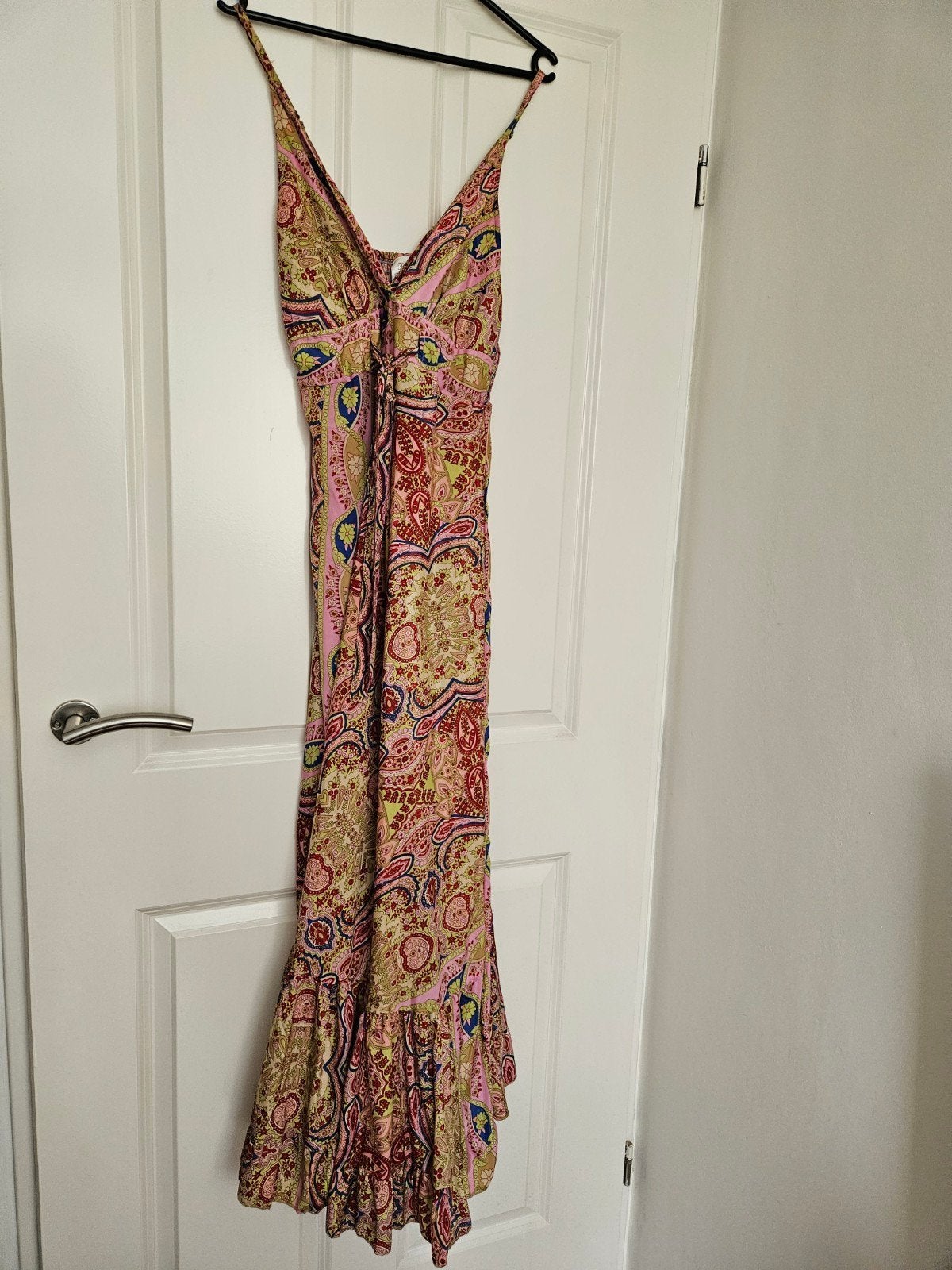 jurk 100% zijde Ibiza, Maat 38/40 (M), Ophalen of Verzenden, Roze, Onder de knie
