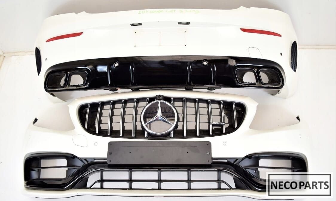 W205 C63 C63S FACELIFT COUPE CABRIO AMG PAKKET BUMPER, Gebruikt, -, Ophalen of Verzenden, Bumper