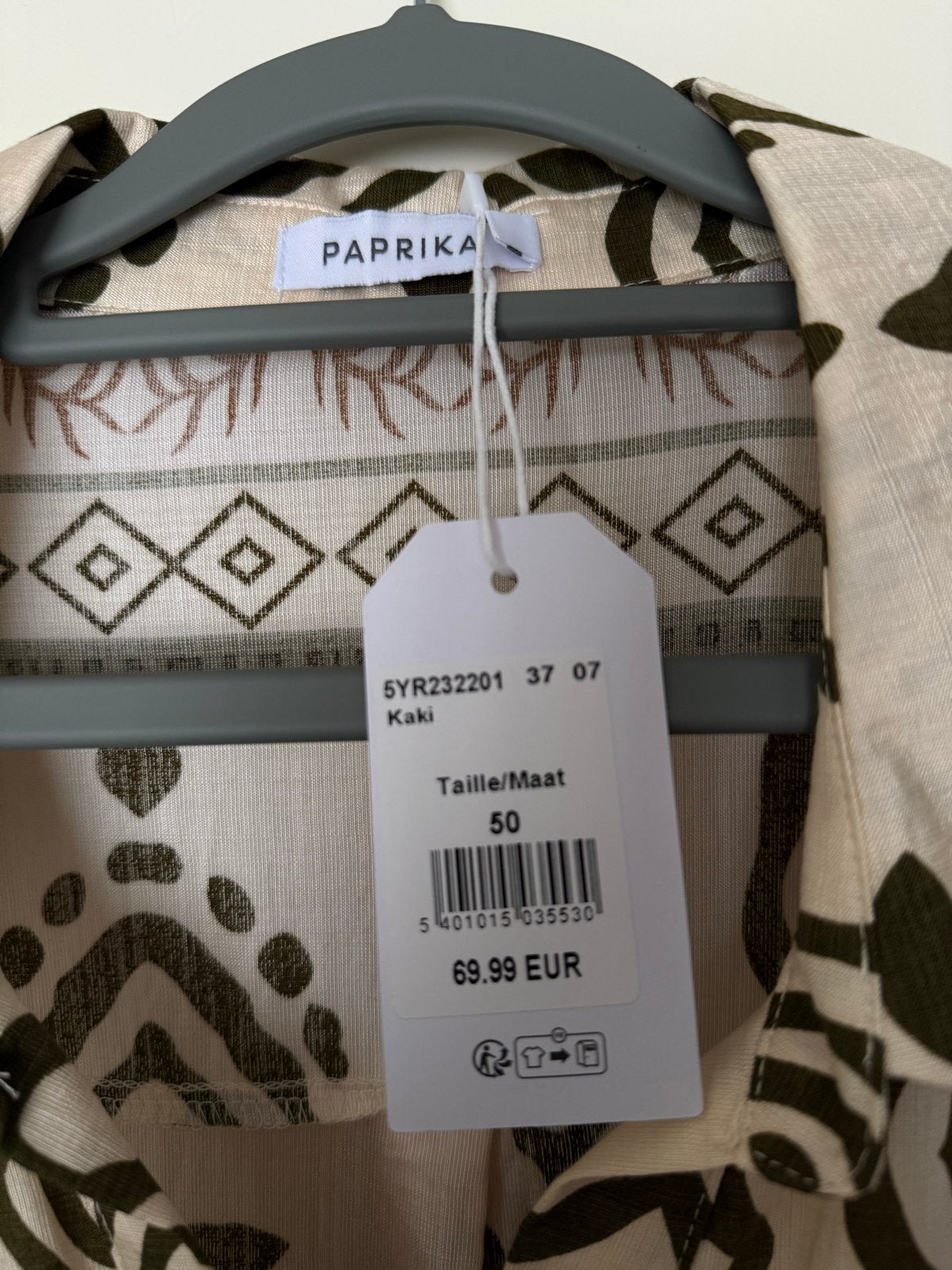 Paprika Zomerjurk Maat 50 - Nieuw met kaartjes, Ophalen, Beige, Maat 46/48 (XL) of groter, Nieuw
