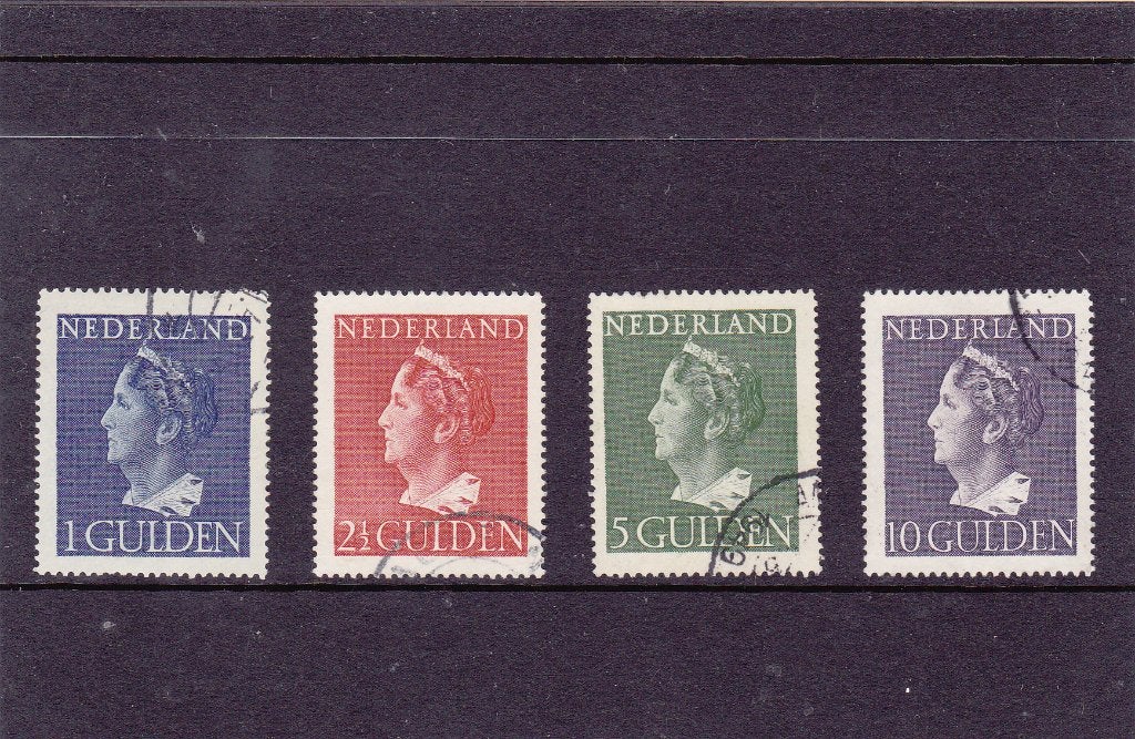 346/49 Wilhelmina Konijnenburg (04), Verzenden, Na 1940, Gestempeld