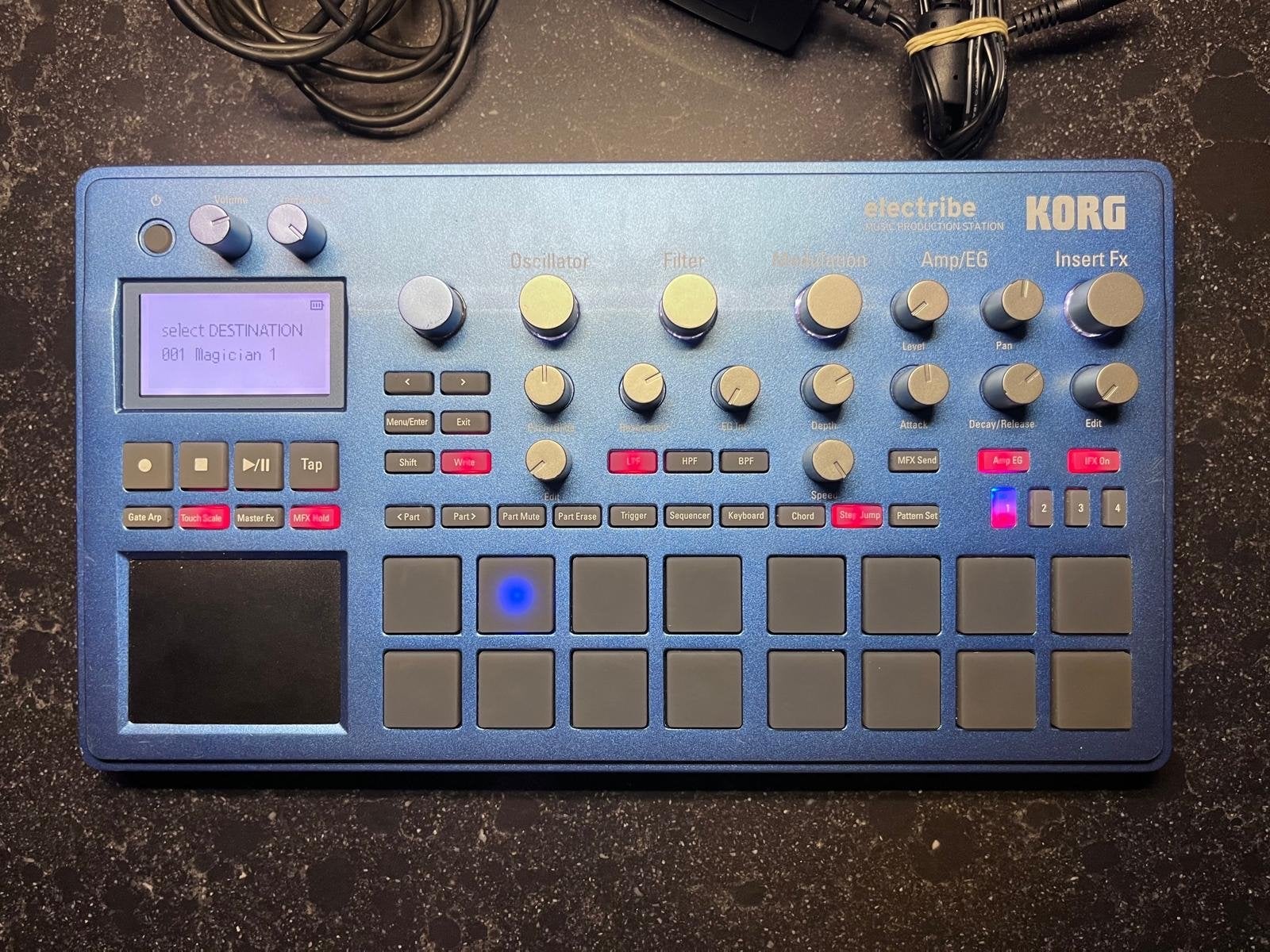 Korg Electribe 2 Blauw - Zo goed als nieuwe drumcomputer, Muziek en Instrumenten, Ophalen of Verzenden, Zo goed als nieuw, Korg