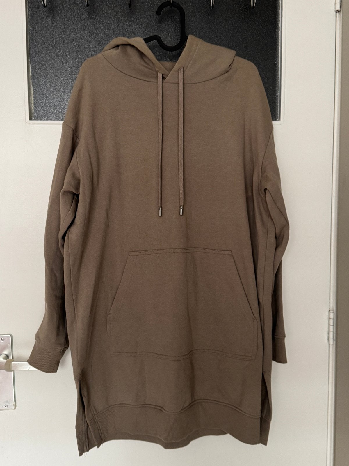 H&M Hoodie Jurk en H&M Linnen Blouse - Maten S/M, Kleding | Dames, Ophalen, Bruin, Lange mouw, Maat 36 (S)