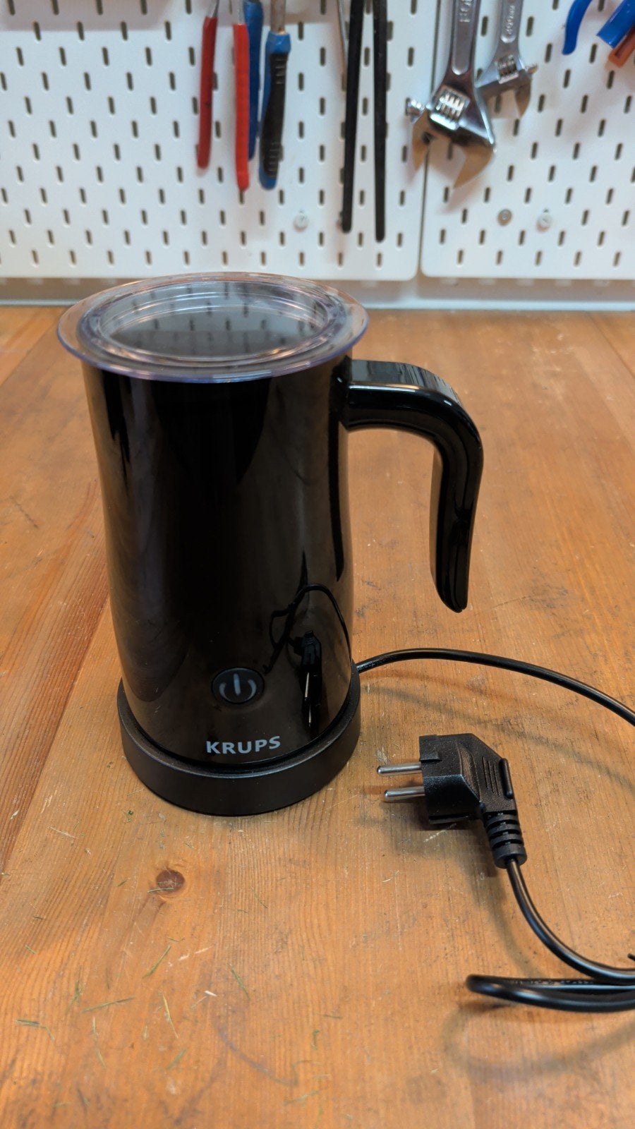 Krups XL100 Melkopschuimer - Zwart, Ophalen of Verzenden, Nieuw, Elektrische melkopschuimer