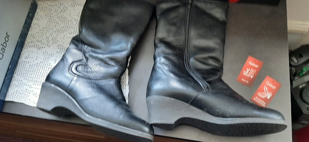 Dames schoenen - Laarzen hoog - zwart - maat 7,5 G, Hoge laarzen, Zwart, Nieuw, Ophalen of Verzenden