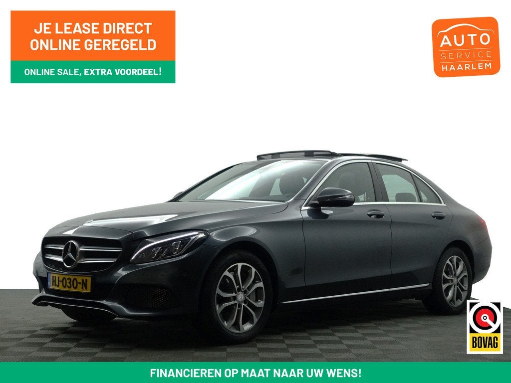 Mercedes-Benz C-Klasse 350 e Prestige Edition Aut- Panoramad, Auto's, Automaat, Achterwielaandrijving, Gebruikt, Met garantie (alle)