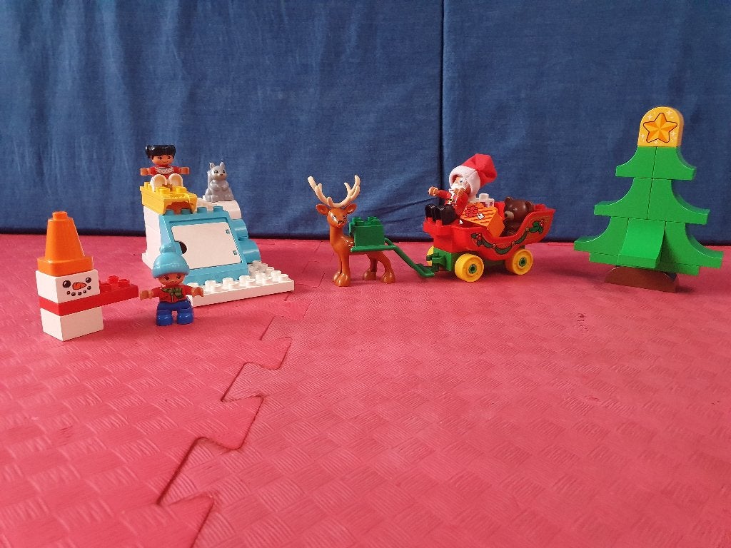 Duplo winterplezier met kerstman, Ophalen of Verzenden, Zo goed als nieuw, Compleet, Duplo