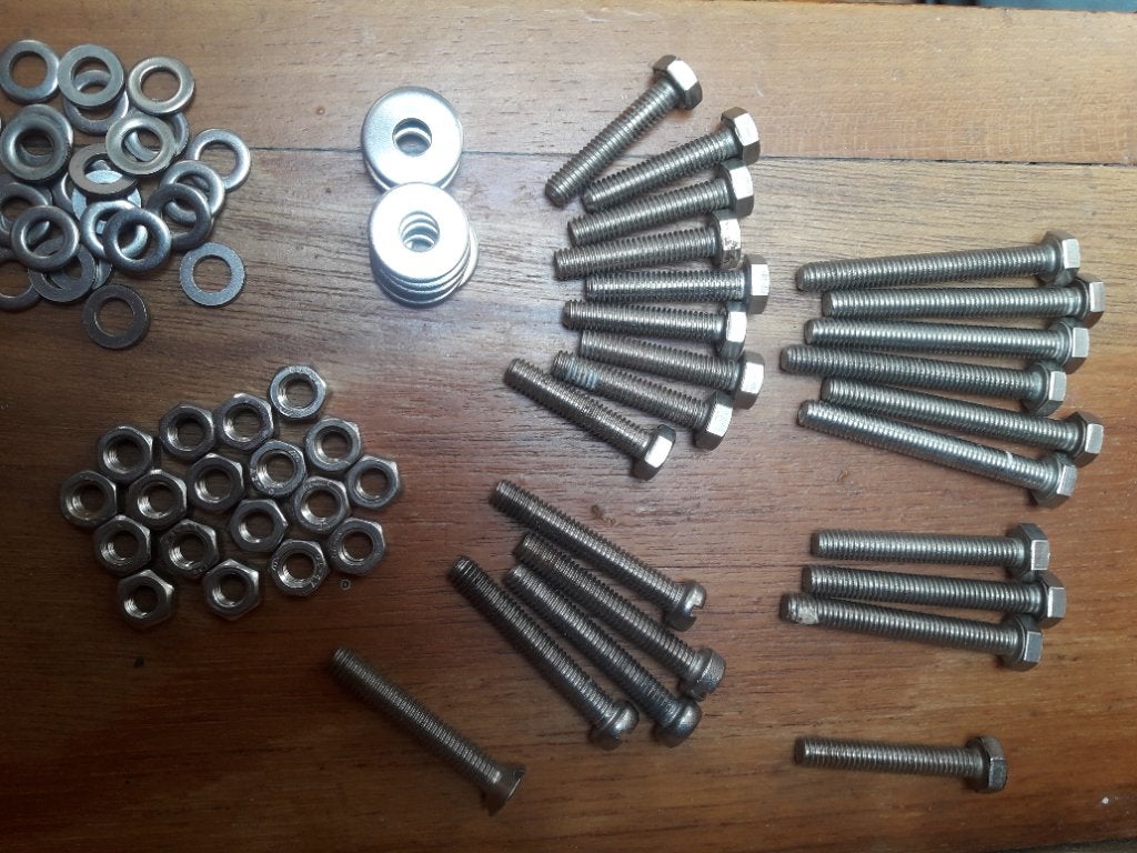 Bouten assortiment M6 rvs, Ophalen of Verzenden, Zo goed als nieuw, Minder dan 50 mm, Rvs