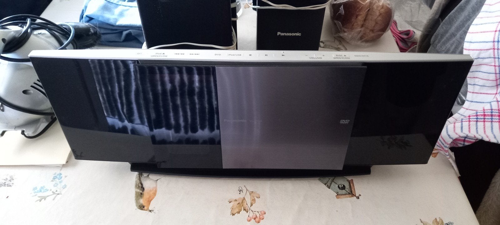 Panasonic SA-PTX60 DVD Home Theater Sound System + ipod, Panasonic, 2.1-systeem, 70 watt of meer, Ophalen of Verzenden