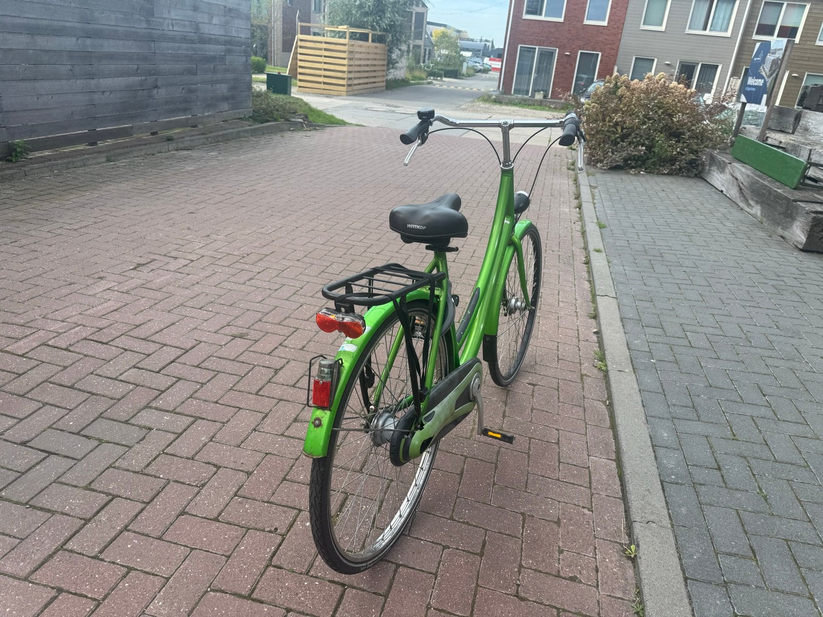 Sparta fiets - Groen, comfortabel en goed onderhouden, Sparta, Ophalen of Verzenden, Trommelrem, 53 tot 56 cm