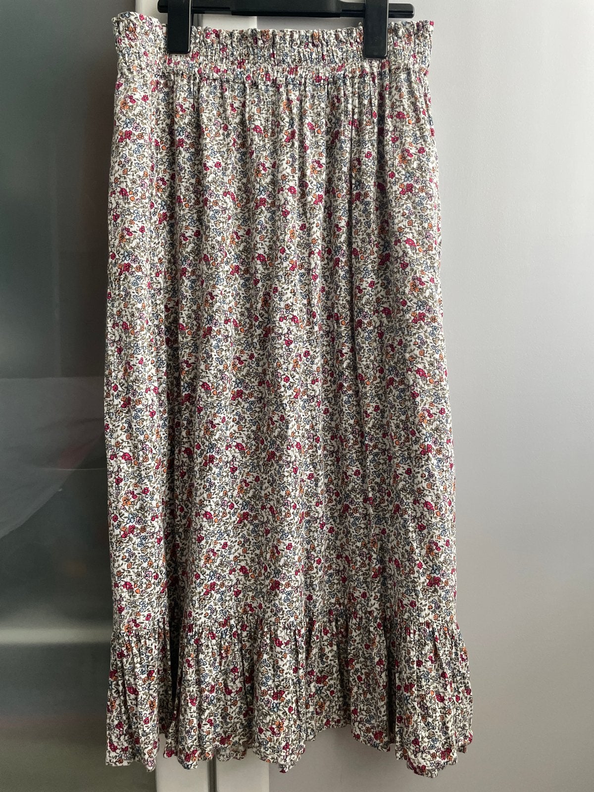 Jacqueline de Yong strokenrok met bloemetjes, maat 36, Kleding | Dames, Rokken, Meerkleurig, Ophalen of Verzenden, Zo goed als nieuw