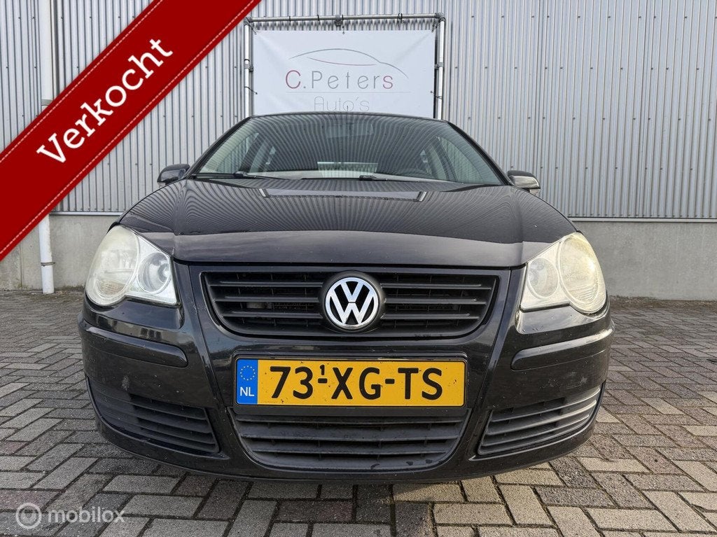Volkswagen Polo 1.4-16V Optive 2007 / Airco / Cruisecontrol, Auto's, Voorwielaandrijving, Gebruikt, 4 cilinders, Zwart
