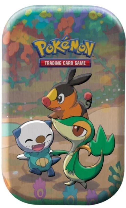 Pokemon - Lege Mini Unova Tin met mix 50 kaarten, Hobby en Vrije tijd, Verzamelkaartspellen | Pokémon, Ophalen of Verzenden, Zo goed als nieuw