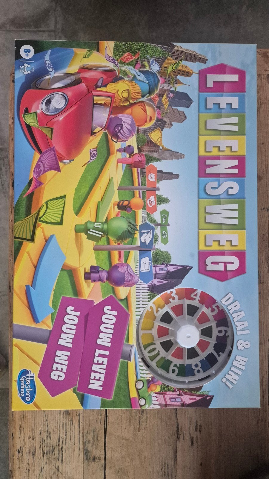 Levensweg bordspel - Zo goed als nieuw, Drie of vier spelers, Ophalen, Zo goed als nieuw, Hasbro