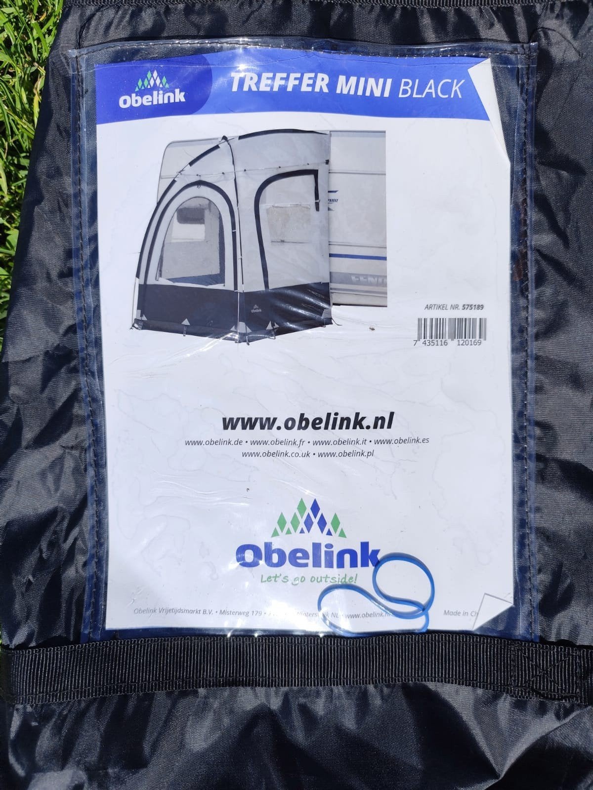 Obelink Treffer voortentje voor caravan, Ophalen