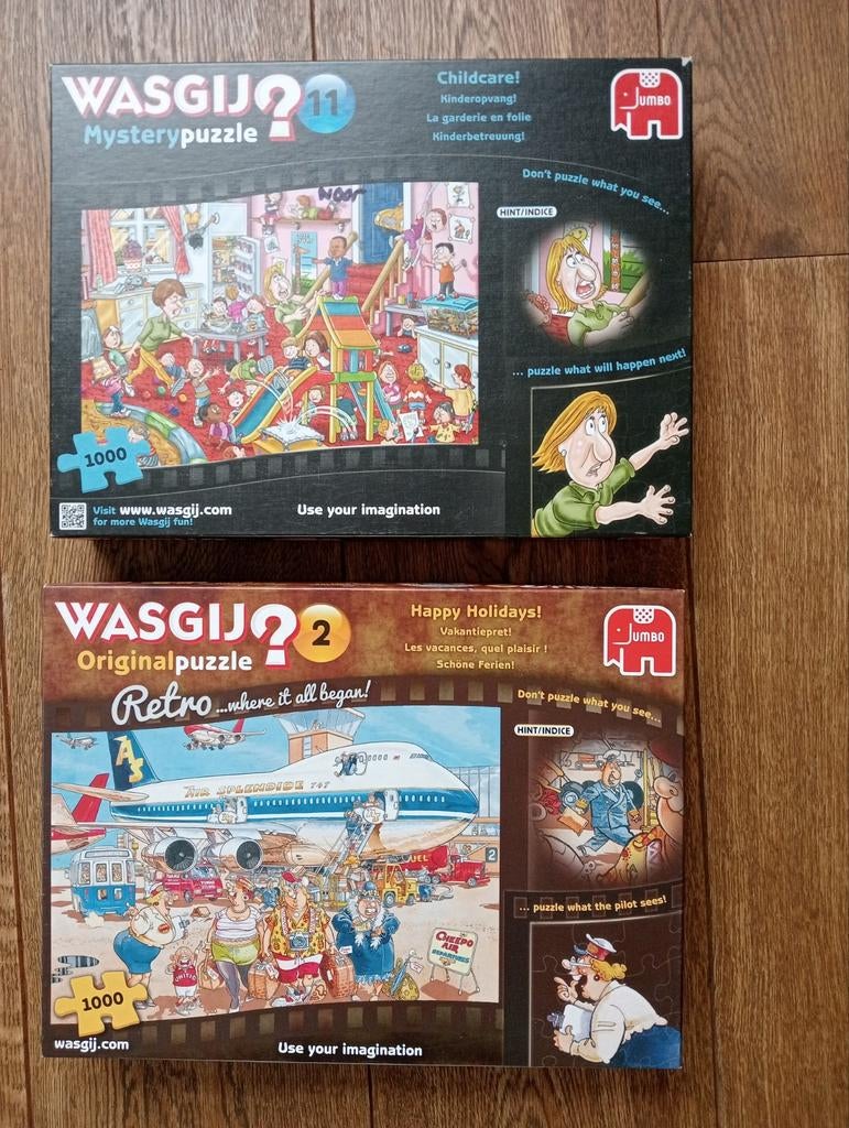Wasgij puzzles, Hobby en Vrije tijd, Denksport en Puzzels, Ophalen of Verzenden, 500 t/m 1500 stukjes, Gebruikt, Legpuzzel