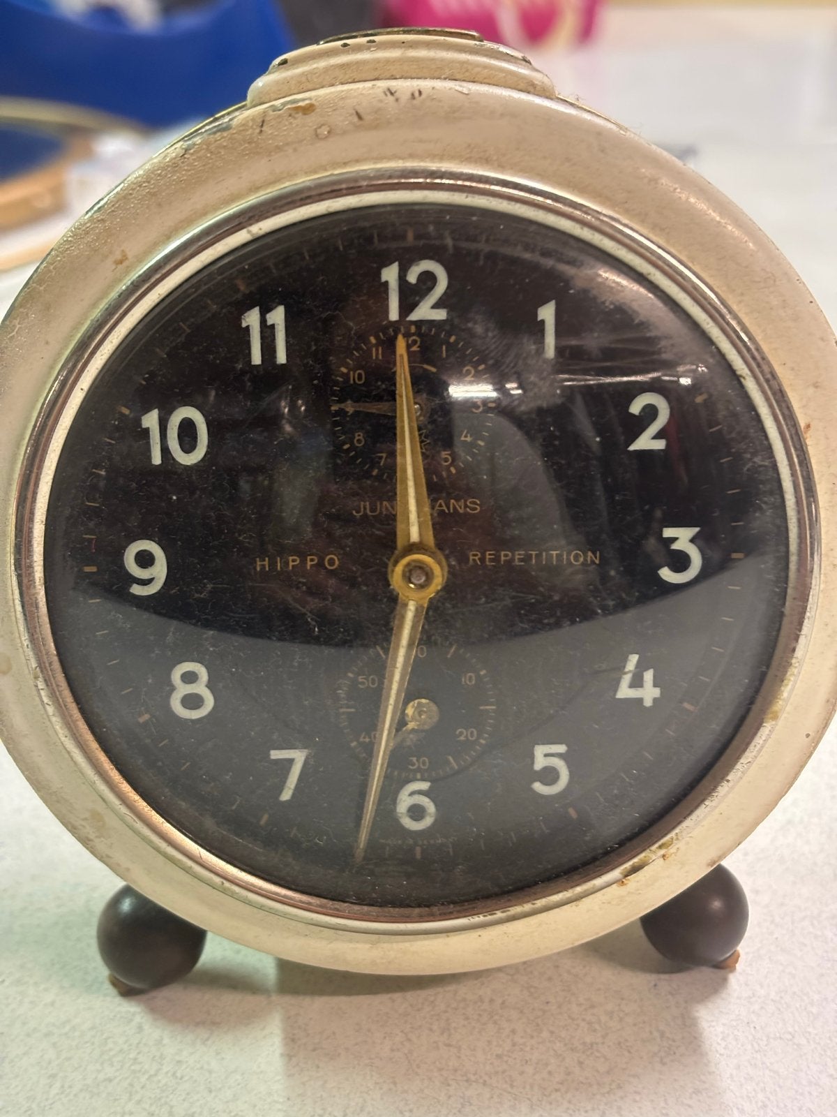 Junghans Hippo Repetition Art Deco Wekker, Ophalen of Verzenden