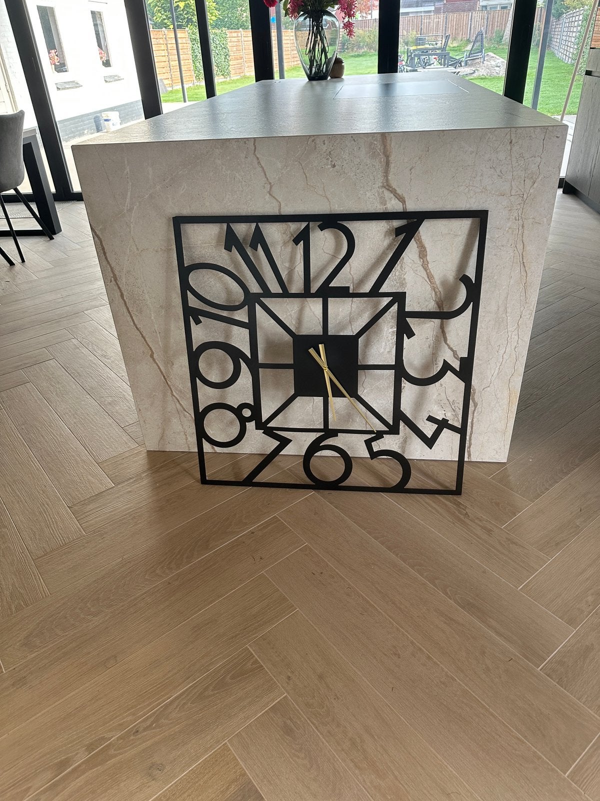 Grote klok 80 cm, Huis en Inrichting, Ophalen, Wandklok, Analoog, Zo goed als nieuw