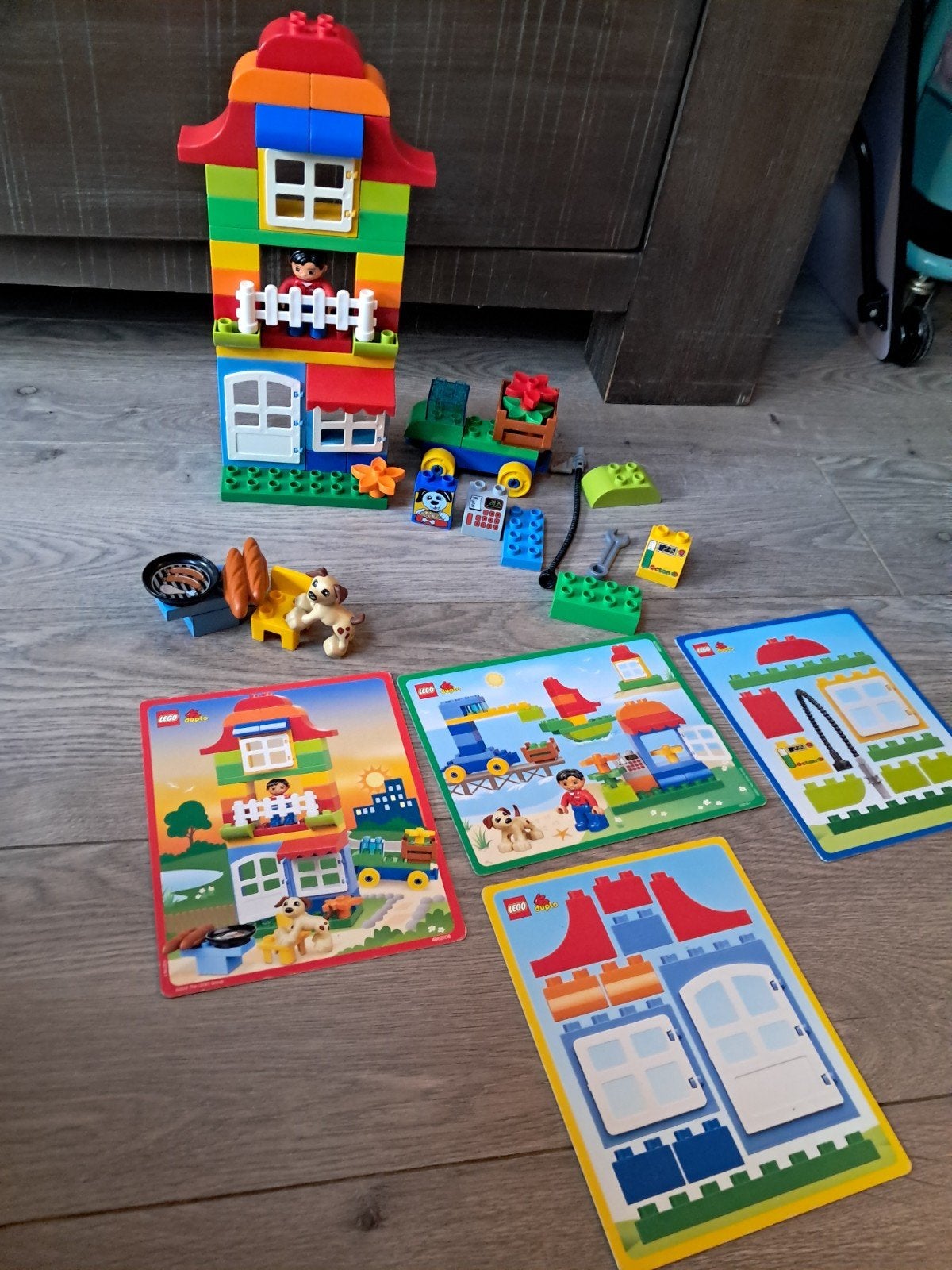 LEGO Duplo speelset met huis, auto en accessoires (4631)s, Ophalen of Verzenden, Zo goed als nieuw, Overige merken