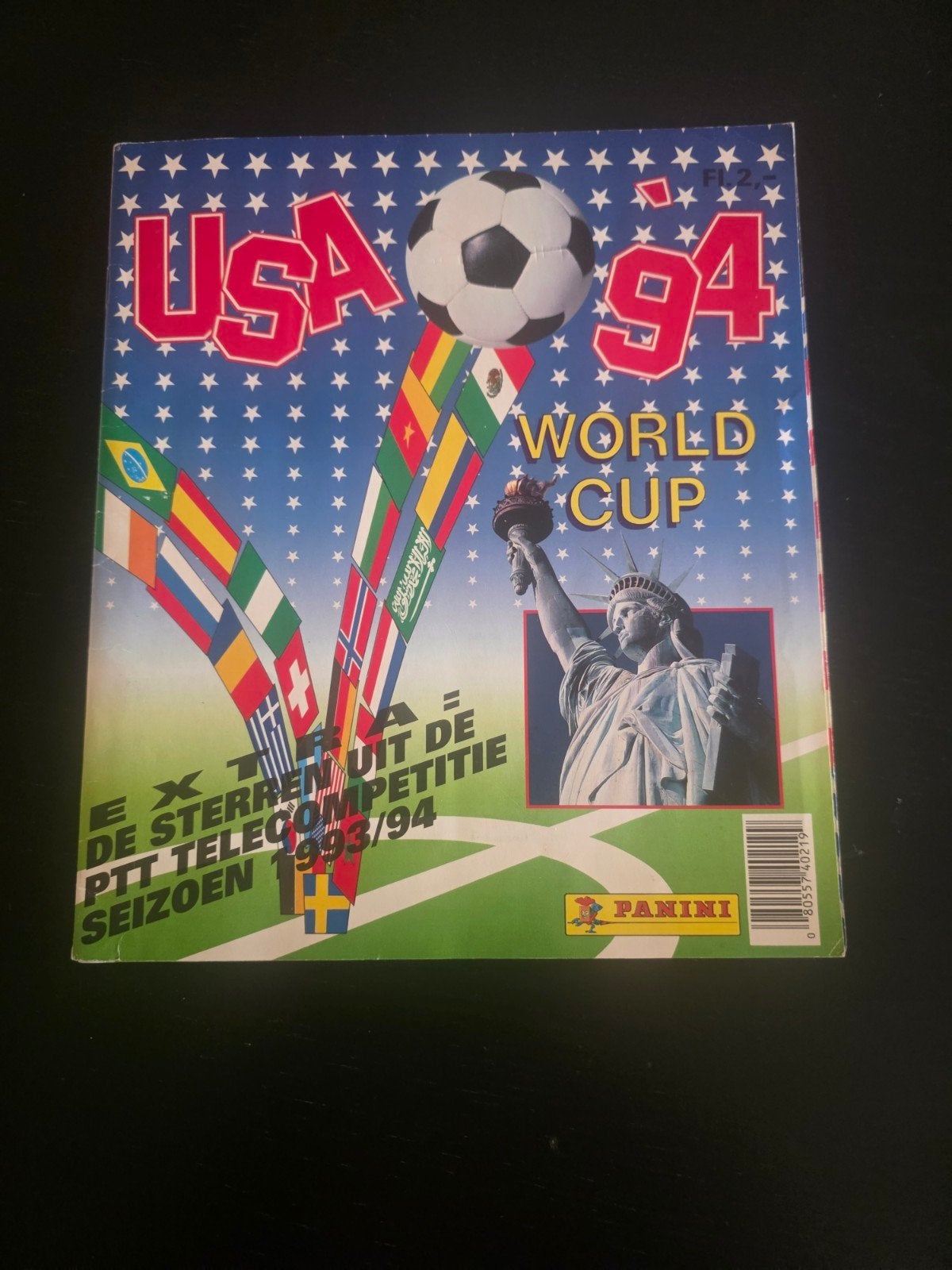 Panini WK 1994 NL Editie Compleet Stickerboek, Verzamelen, Ophalen of Verzenden, Gebruikt, Boek of Tijdschrift