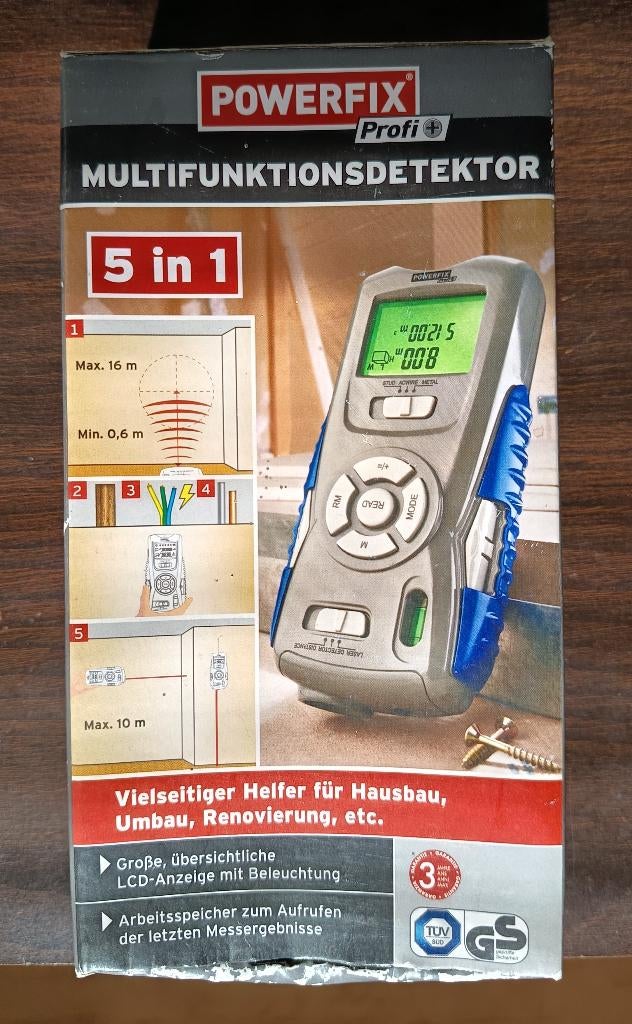 Multifunctionele detector 5-in-1 (nieuw), Doe-het-zelf en Verbouw, Meetapparatuur, Verzenden, Nieuw, Overige meters