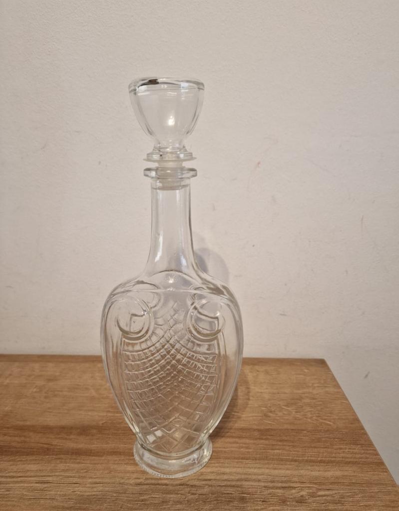 Vintage Glazen Karaf met Stop - Decoratief, Ophalen of Verzenden