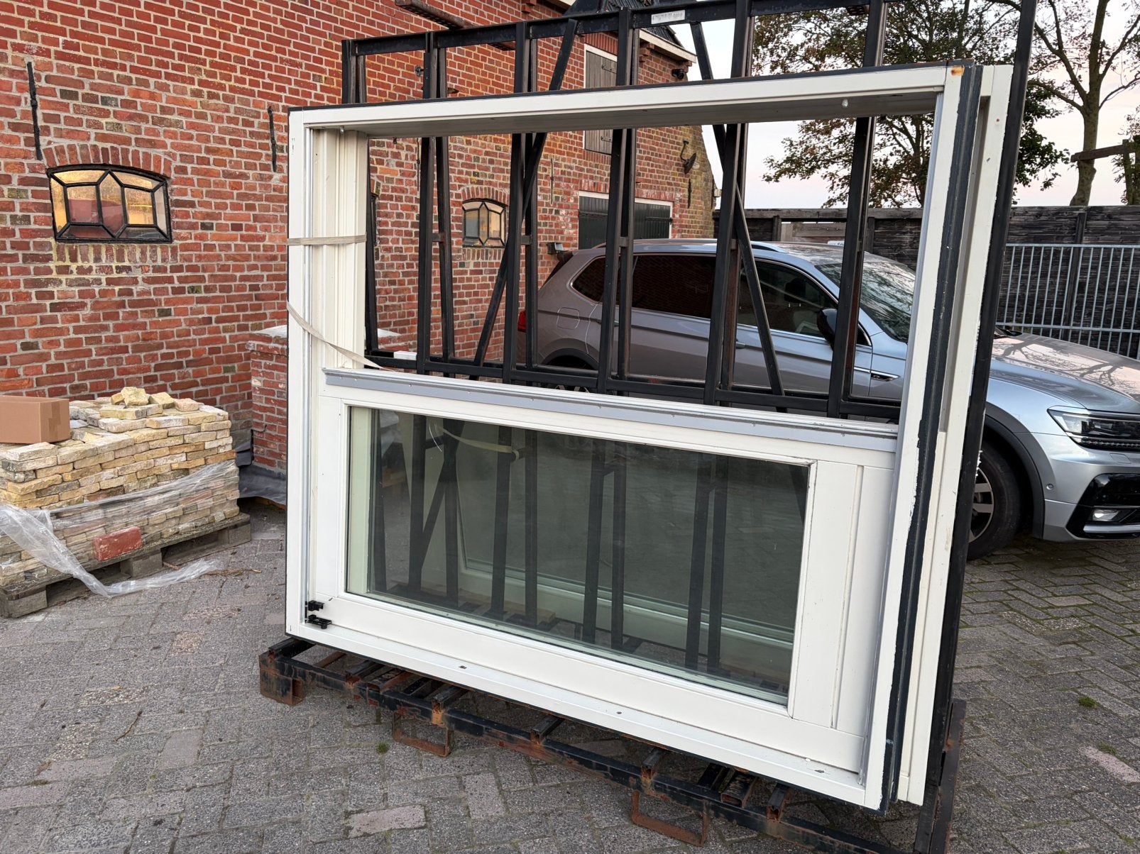 Te koop 2x schuifpuien, Ophalen, 225 cm of meer, Zo goed als nieuw, Schuifpui