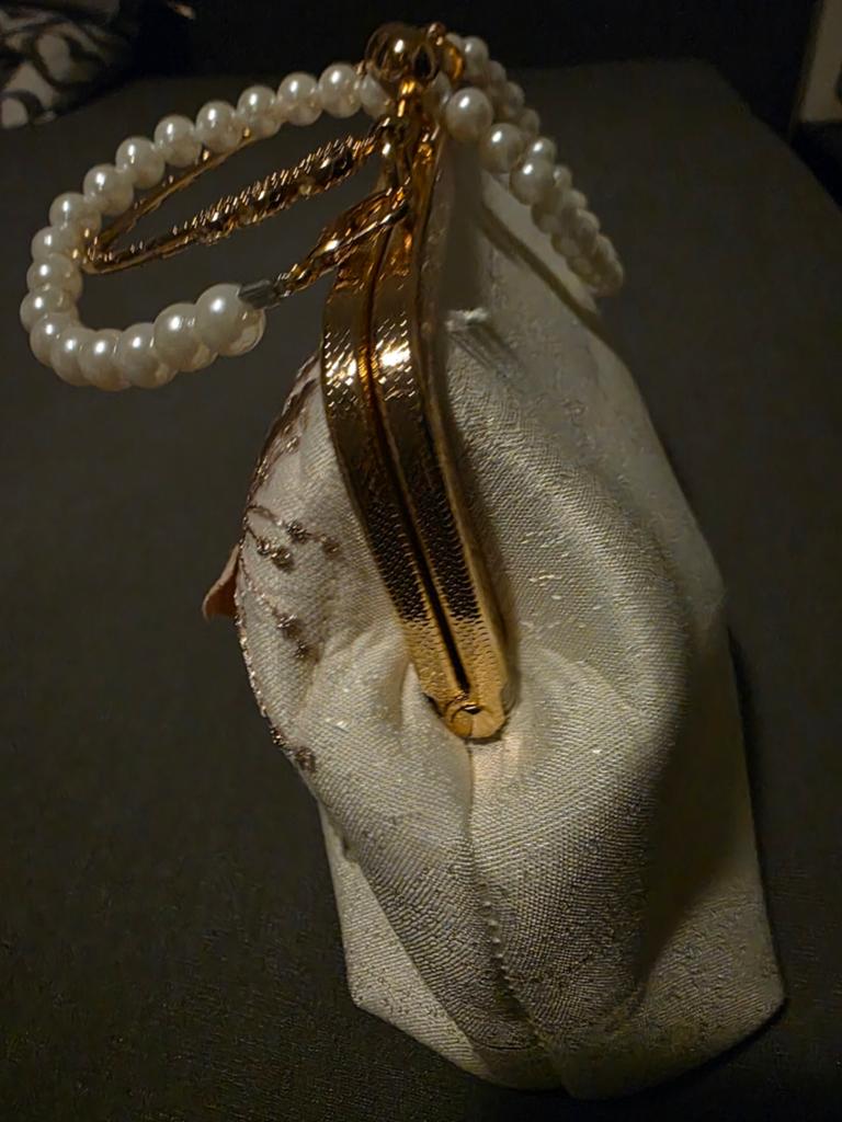 Elegante Avondtas met Parels en Borduurwerk, Ophalen of Verzenden