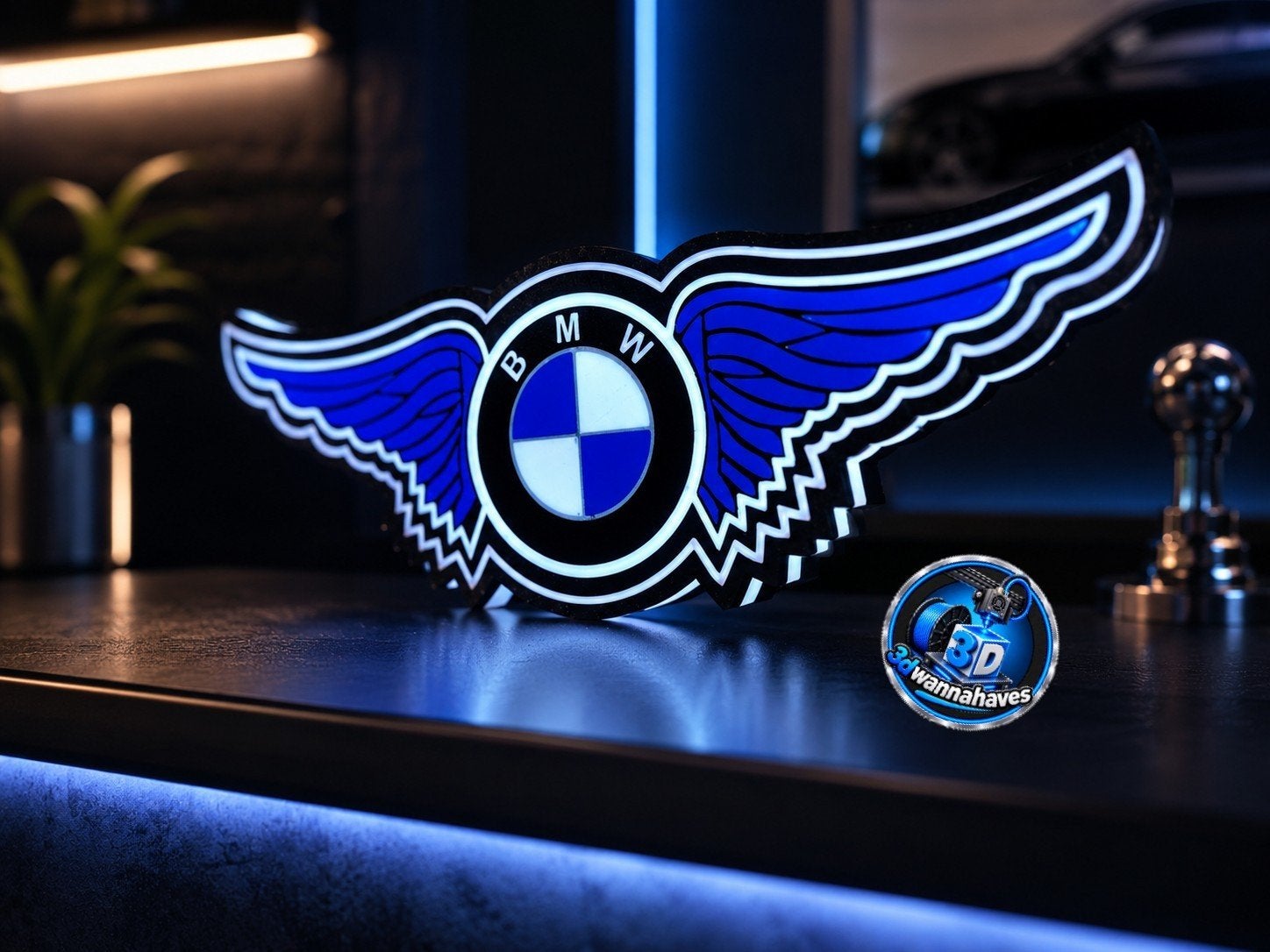BMW Wings Lichtbak LED - Blikvanger voor elke autoliefhebber, Ophalen of Verzenden, Nieuw, Lichtbak of (neon) lamp
