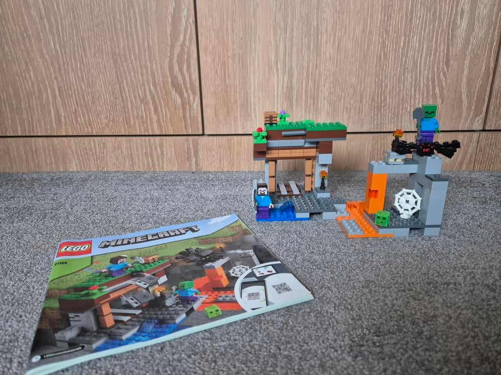 LEGO Minecraft 21166 Het Verlaten Mijn, Ophalen of Verzenden, Zo goed als nieuw, Complete set, Lego