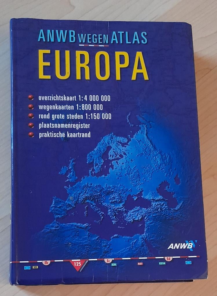 ANWB WEGENATLAS EUROPA, Ophalen of Verzenden, Zo goed als nieuw, Overige onderwerpen