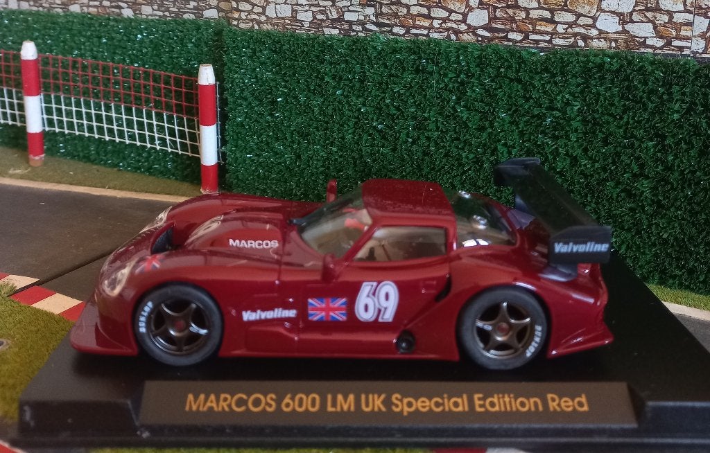 FLY Slotcar Marcos 600 LM UK Special Edition Red, Overige merken, Racebaan, Nieuw, Ophalen of Verzenden