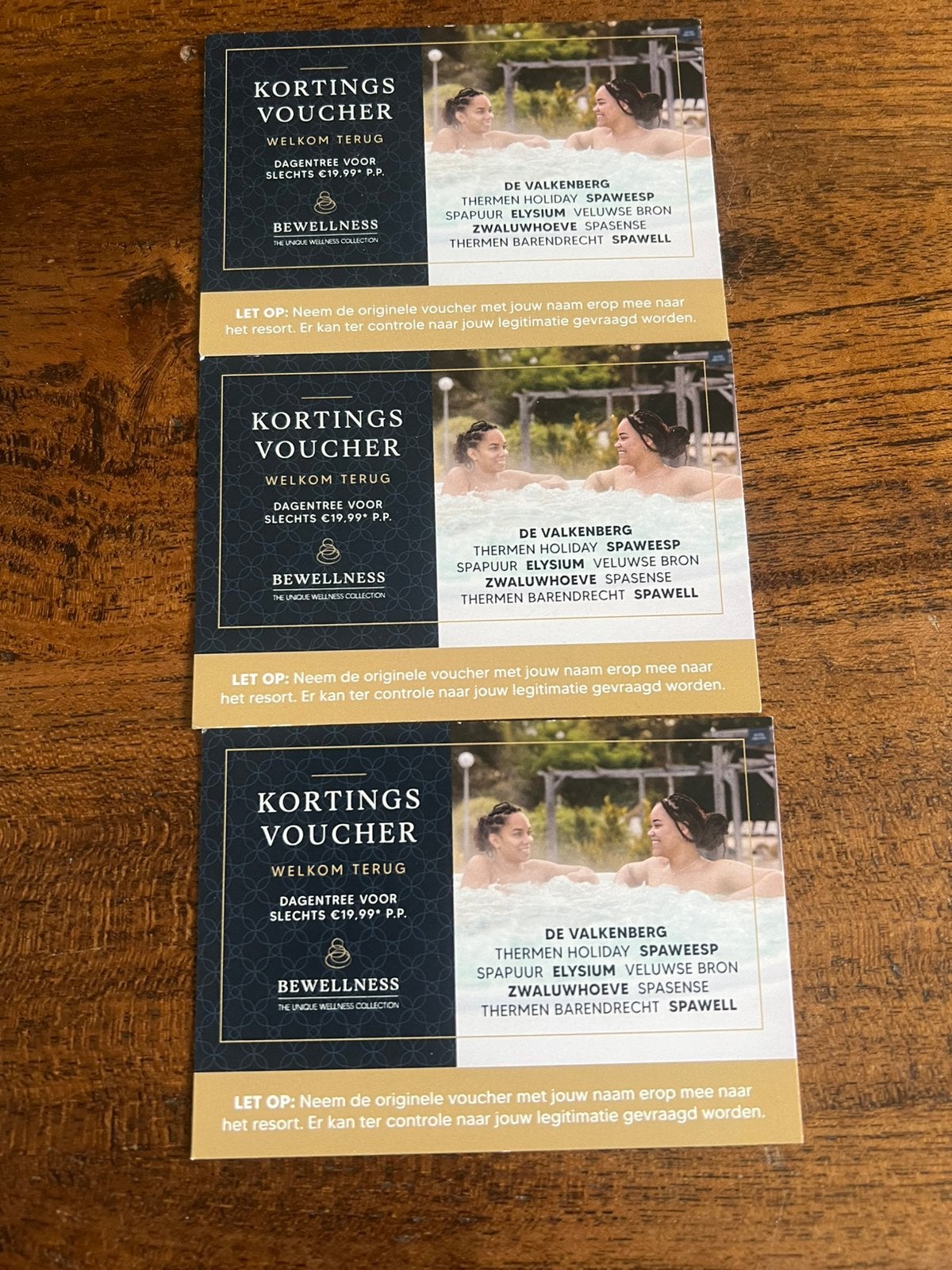 3 kortingsvouchers sauna, Ophalen of Verzenden, Nieuw, Toebehoren