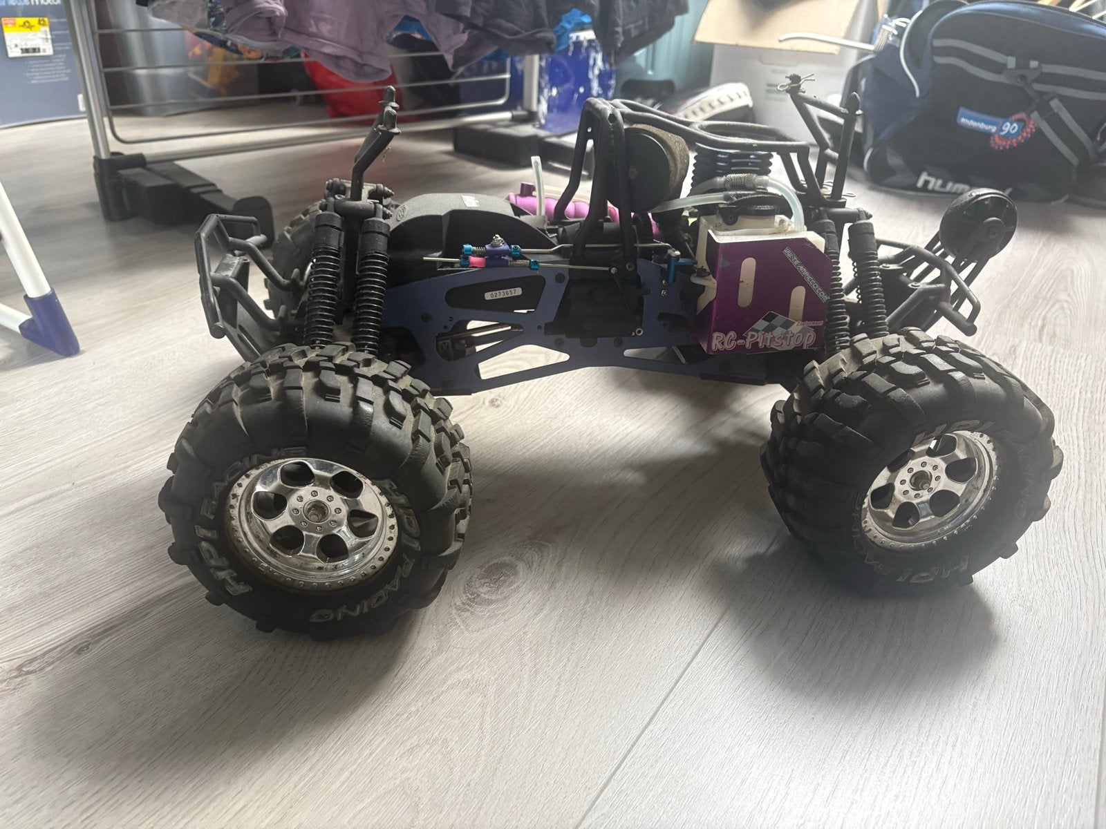 HPI Savage Nitro RC Auto, Ophalen, Gebruikt, Auto offroad, Schaal 1:8