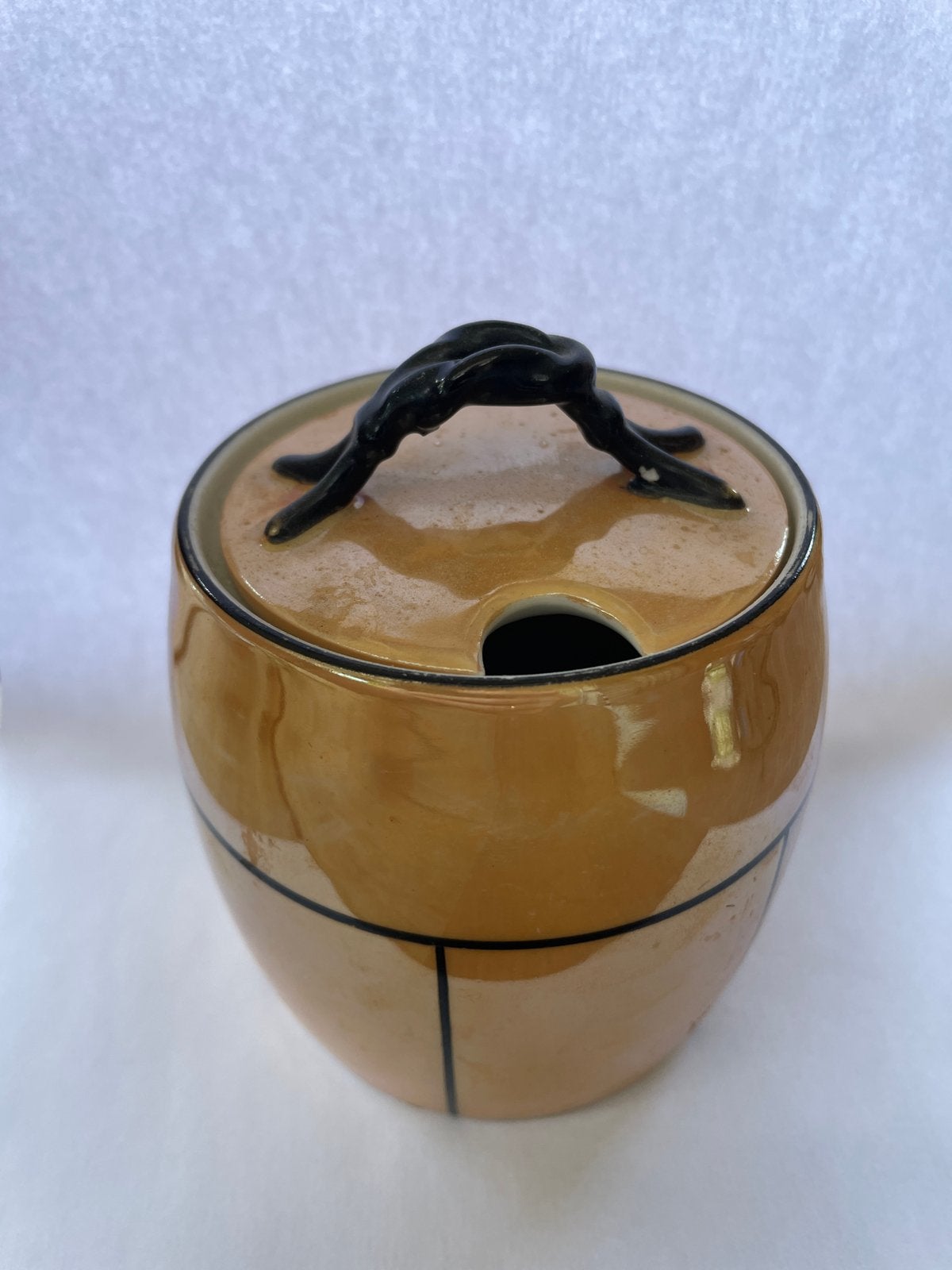 Vintage Duits Art Deco (suiker)potje met Deksel, Ophalen of Verzenden